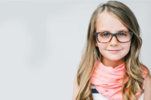 Girl Smiling glasses